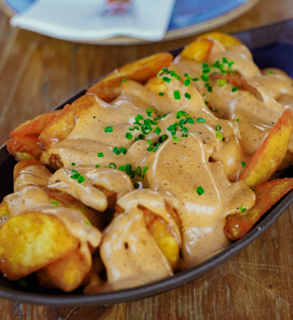 A delicious version of the classic Spanish spicy potatoes