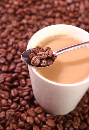 Are you feeling sleepy? Come on, let's have a coffee break!の写真素材