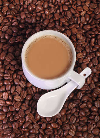 Are you feeling sleepy? Come on, let's have a coffee break!の写真素材
