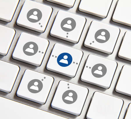 Link icon on white keyboard button