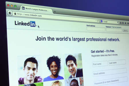 Johor, Malaysia - May 27, 2014  Linkedin is a famous social networking site of the world, May 27,...
