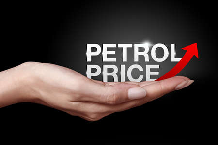 Increasing price of oil conceptの写真素材