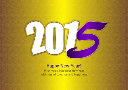 Happy New Year 2015 designのイラスト素材