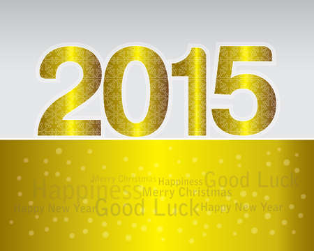 Happy New Year 2015 designのイラスト素材
