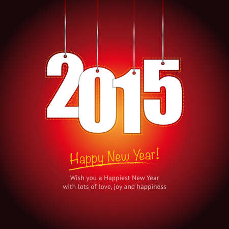 Happy New Year 2015 designのイラスト素材