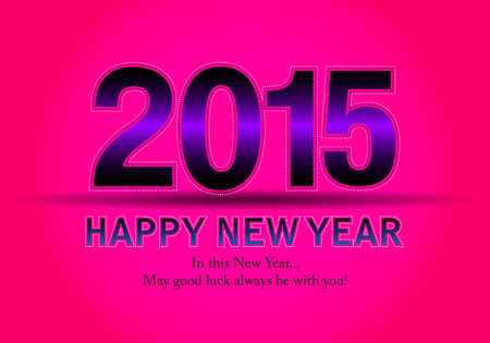 Happy New Year 2015 designのイラスト素材