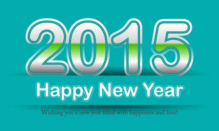 Happy New Year 2015 designのイラスト素材