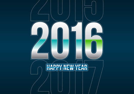 Happy New Year 2016 designの写真素材