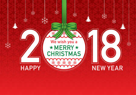 Happy new year illustration.