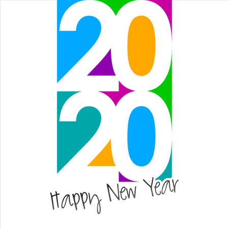 Happy New Year 2020, wish you all the best as always in this coming new year.のイラスト素材