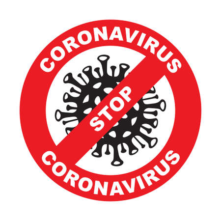 Coronavirus disease is an infectious disease caused by a newly discovered coronavirus. This is a dangerous virus.のイラスト素材