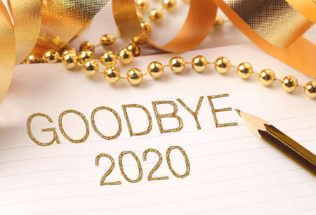 Goodbye 2020 with beautiful decoration. New year is the first day of the year in the Gregorian...