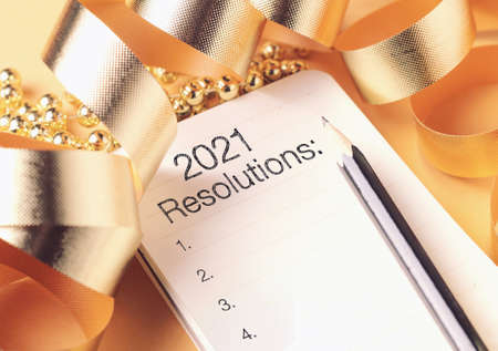 Goals 2021 with beautiful decoration. Discover how setting goals can bring more happiness in your life.の写真素材