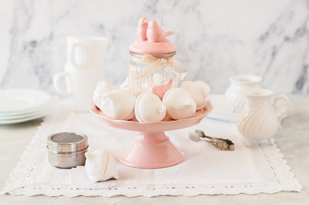 Zephyr (Zefir), Russian Style Marshmallow Made of Apple and Eggの写真素材
