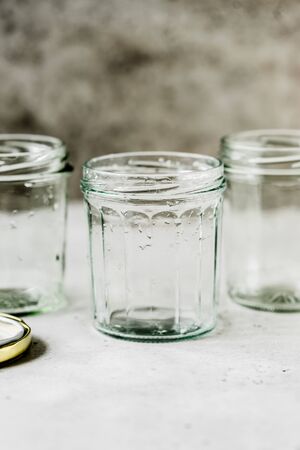 Tree Wet Empty Jars, copy space for your textの写真素材