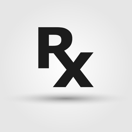 New medicine symbol Rx prescription vectorのイラスト素材