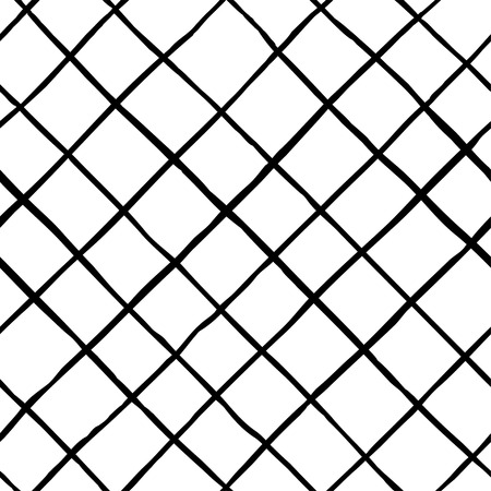 Vector seamless hipster pattern. Hand drawn monochrome pattern. Black and white design. Abstract background.のイラスト素材