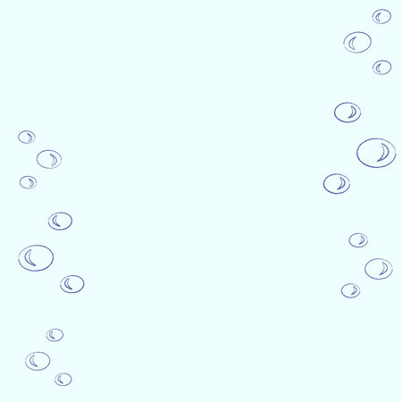 vector blue background with bubblesのイラスト素材
