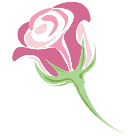 Illustration of a roseのイラスト素材