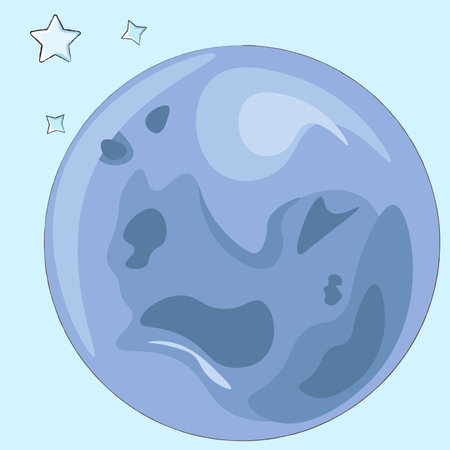 illustration of a planet with a backgroundのイラスト素材