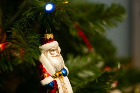 Christmas tree and Christmas decorations New Year concept. High quality photoの写真素材