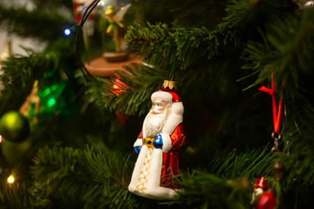 Christmas tree and Christmas decorations New Year concept. High quality photoの写真素材