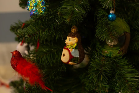 Christmas tree and Christmas decorations New Year concept. High quality photoの写真素材