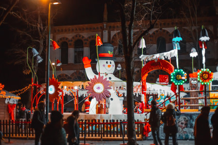 Villaggio delle Meraviglie. Christmas Village a Milano, Italia 04.01.2024