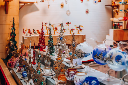 Christmas market in Europe, Italy, Milan 27.12.2023の写真素材