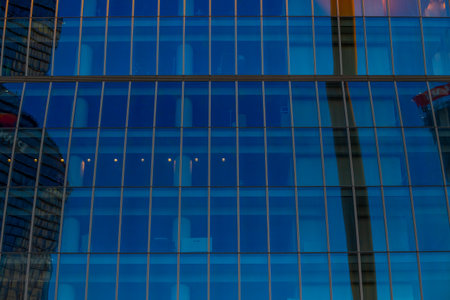 Glass buildings in Milan, Italy. CityLife Shopping District complex. Finance, economics, future...