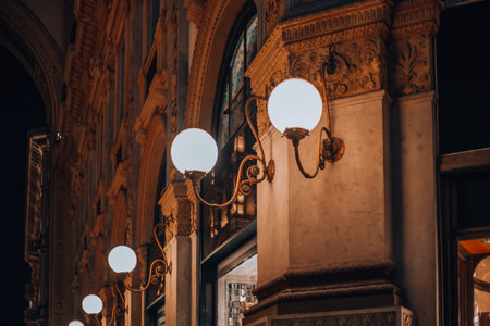 Galleria Vittorio Emanuele II. Christmas in Milan 2024 Shopping Events. Milan, Italy. 01.01.2024