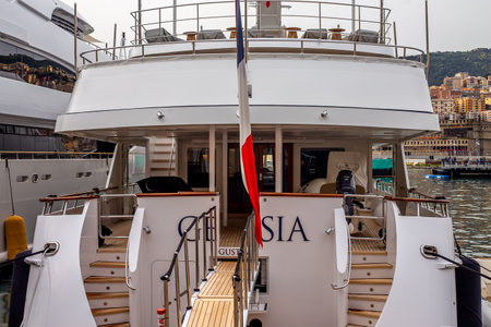 Luxury yachts in the port of Genova. Liguria, Italy 26.04.2024のeditorial素材