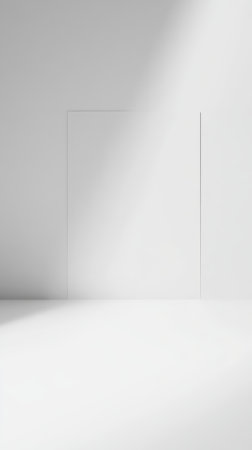 Abstract white interior with empty wall. Mock up, 3D Renderingの素材
