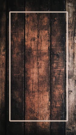 Vintage wood background with space for text or image. Top views.の素材