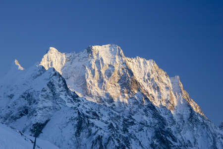 chief dombay, mountain resort in russiaの写真素材
