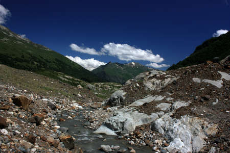Summer in the mountains, the summer season in the alpine zoneの写真素材