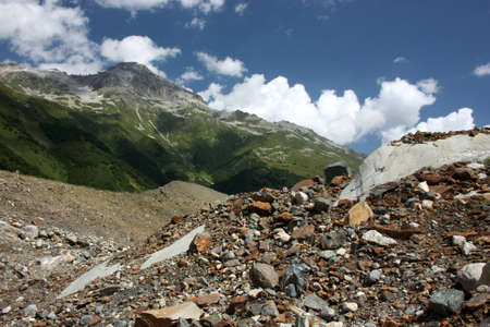 Summer mountain peaks with Bellamy. The season of summer in the mountainsの写真素材