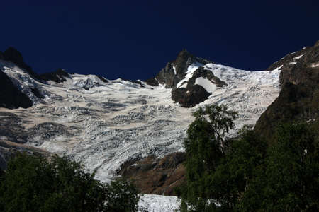 Summer mountain peaks with Bellamy. The season of summer in the mountainsの写真素材