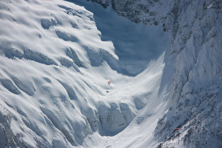 Winter mountains on a sunny day, the resorts of the Caucasusの写真素材