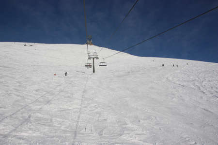 Winter mountains on a sunny day, the resorts of the Caucasusのeditorial素材