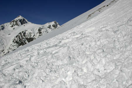 Winter mountains on a sunny day, the resorts of the Caucasus