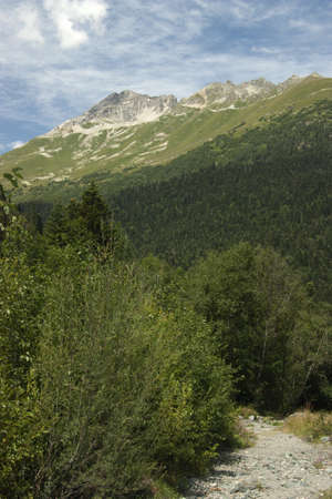beautiful mountain scenery, the Caucasus, Russiaの写真素材
