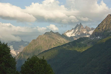 Photo of beautiful mountain scenery, the Caucasus, Russiaの写真素材