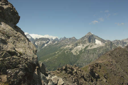 Photo of beautiful mountain scenery, the Caucasus, Russiaの写真素材