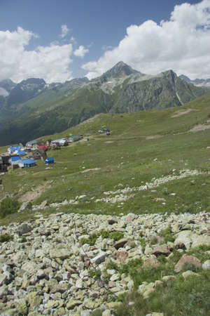 
 beautiful mountain scenery, the Caucasus, Russiaの写真素材