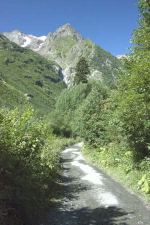 Photo of beautiful mountain scenery, the Caucasus, Russiaの写真素材