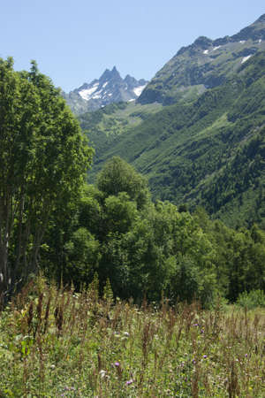 Photo of beautiful mountain scenery, the Caucasus, Russiaの写真素材