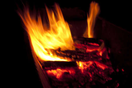 Fire and flamesの写真素材