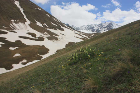 Mountains, Winter, Sunny Dayの写真素材