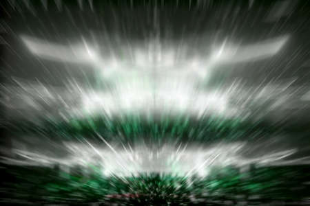 Abstract movement of particles in spaceの写真素材